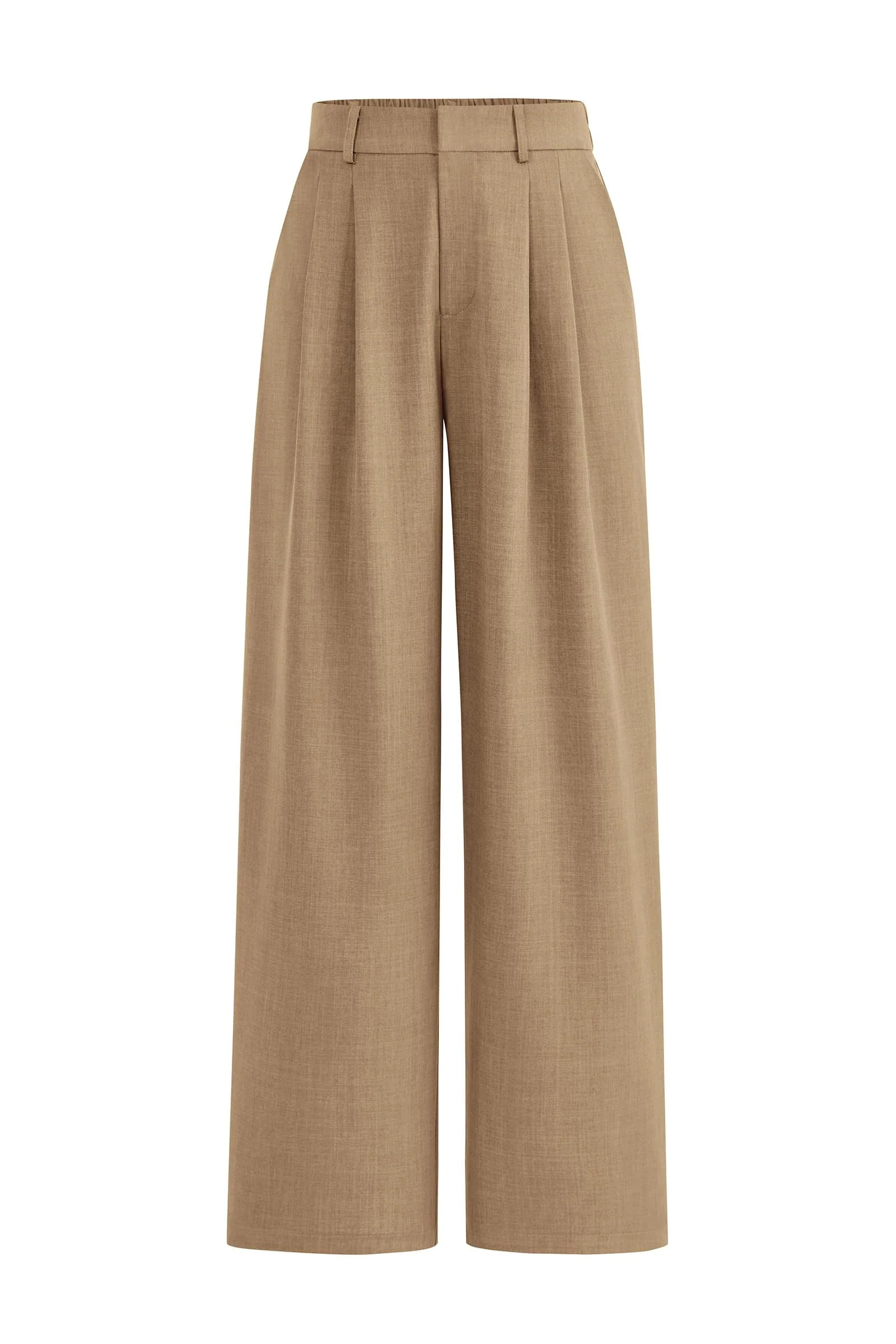 PRETTYGARDEN Women's Summer Elastic High Waisted Work Pants Straight Leg Dressy Business Casual Trousers Slacks Pockets - Image 5