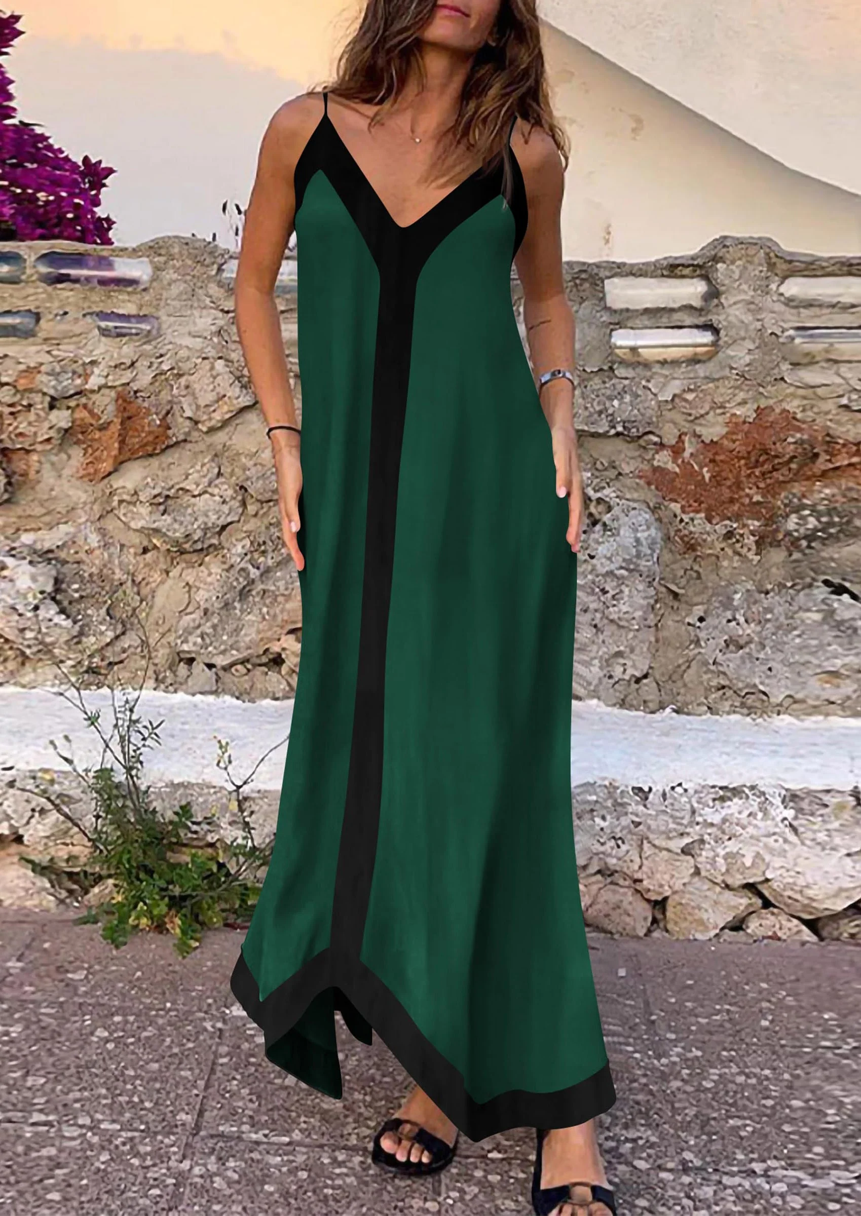 PRETTYGARDEN Women's Flowy Maxi Dress Summer Sleeveless V Neck Spaghetti Strap Elegant Wedding Party Dresses - Image 27