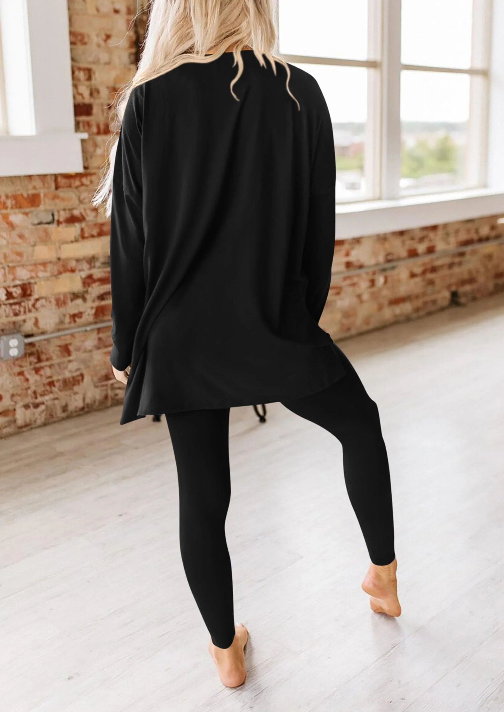 PRETTYGARDEN 2 Piece Outfits Casual Long Sleeve Tunic Tops Legging Pants Lounge Sets Sweatsuits - Image 16