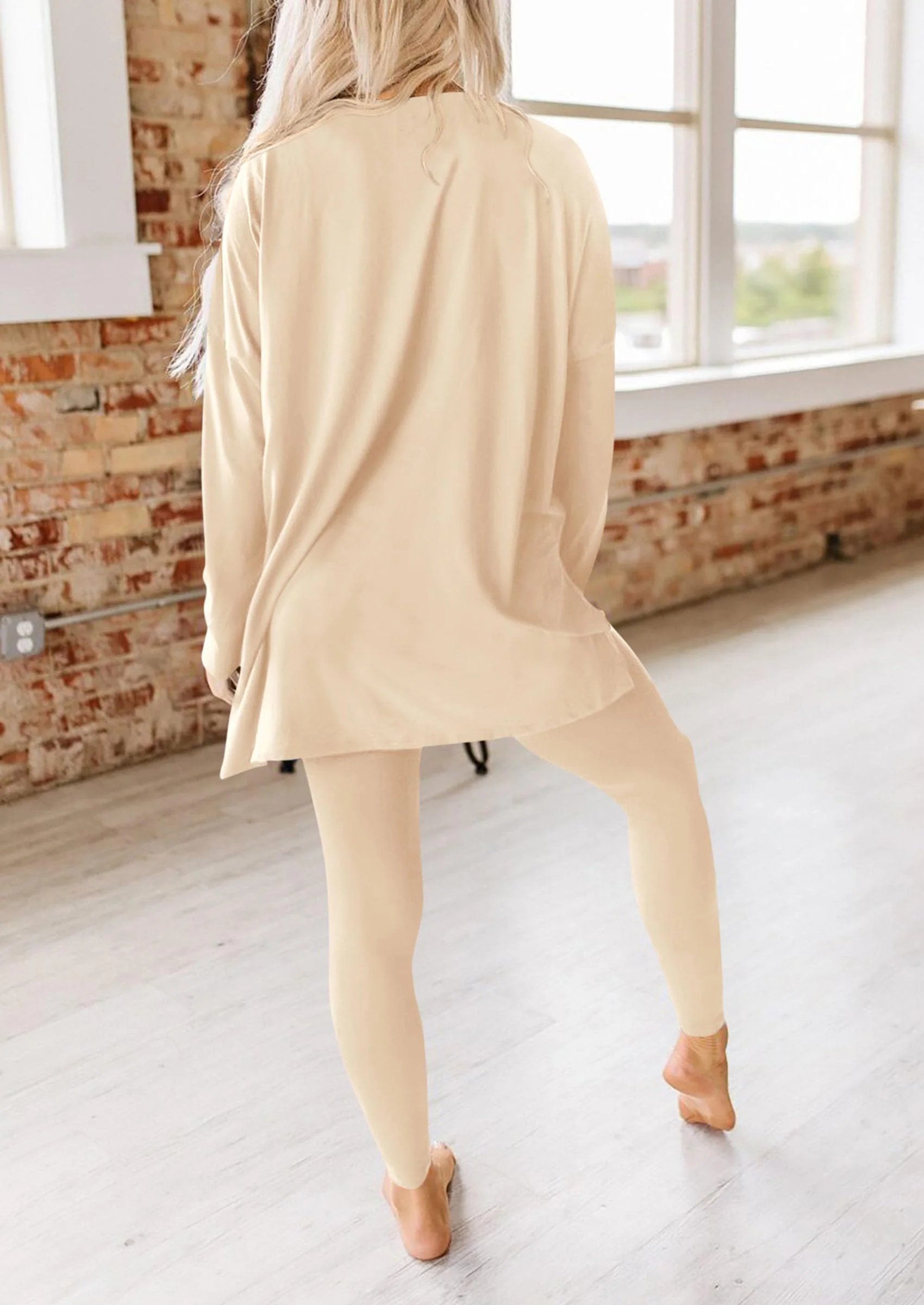 PRETTYGARDEN 2 Piece Outfits Casual Long Sleeve Tunic Tops Legging Pants Lounge Sets Sweatsuits - Image 25