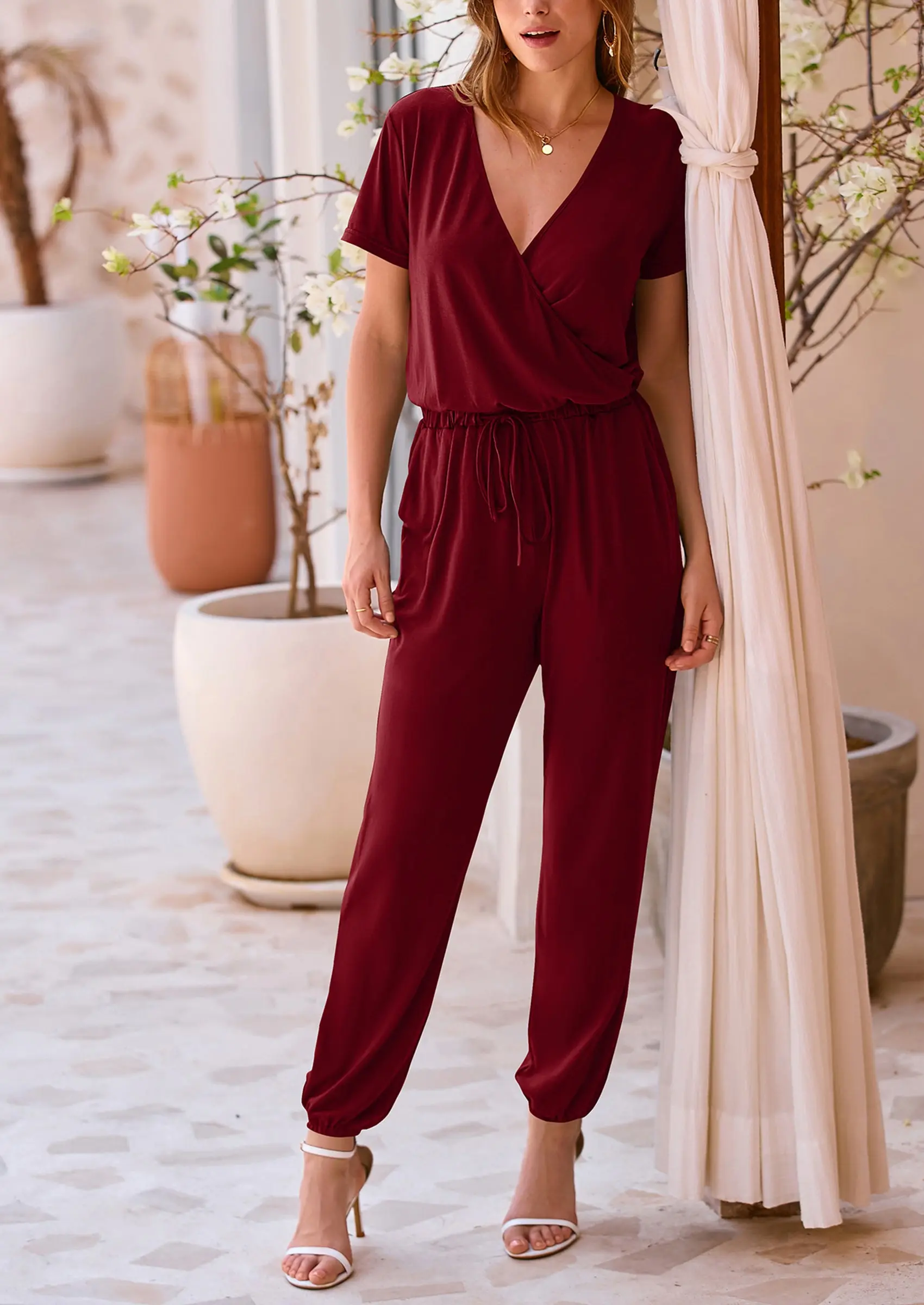 PRETTYGARDEN Jumpsuits for Women Dressy Summer Casual Short Sleeve Romper Spring Airport Beach Vacation Travel Outfits - Image 139