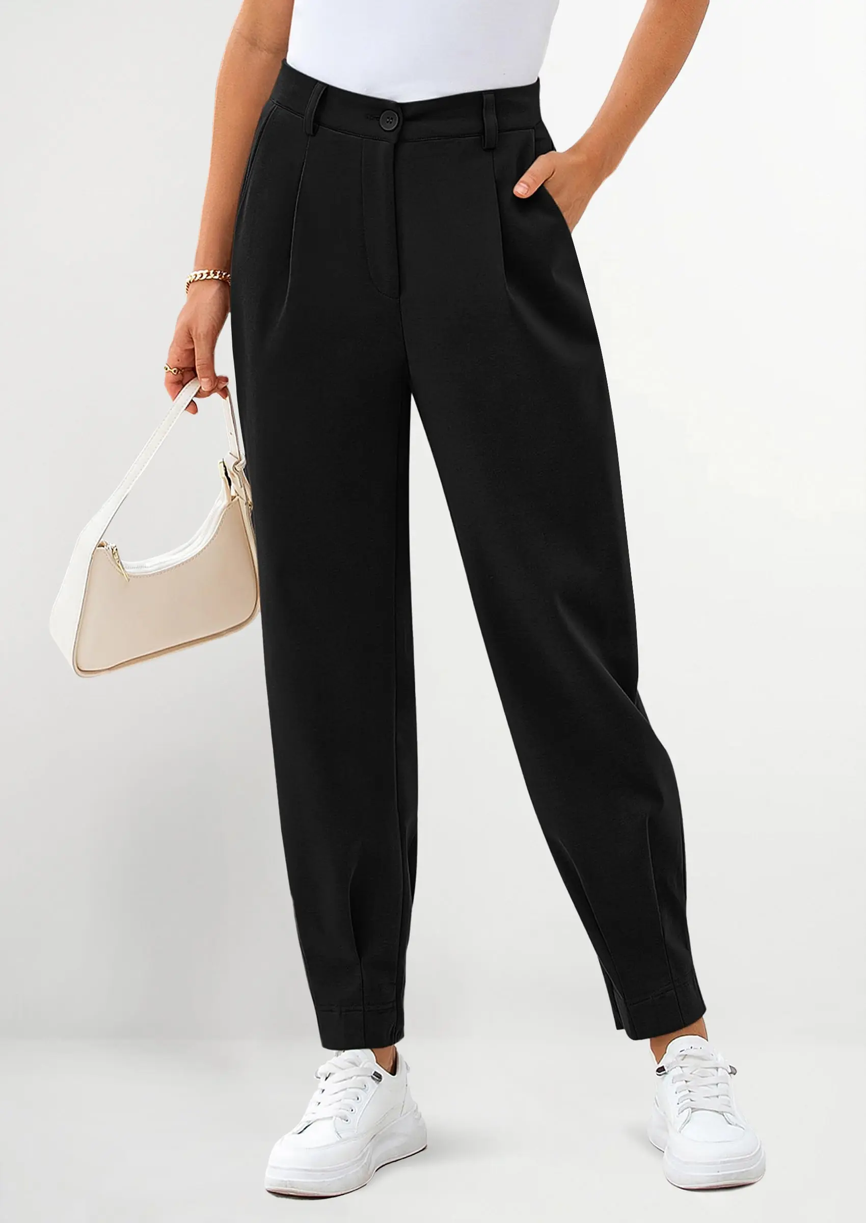 PRETTYGARDEN Womens Dress Pants Business Casual Trendy High Waisted Ankle Length Dressy Trousers Slacks Work Clothes - Image 21