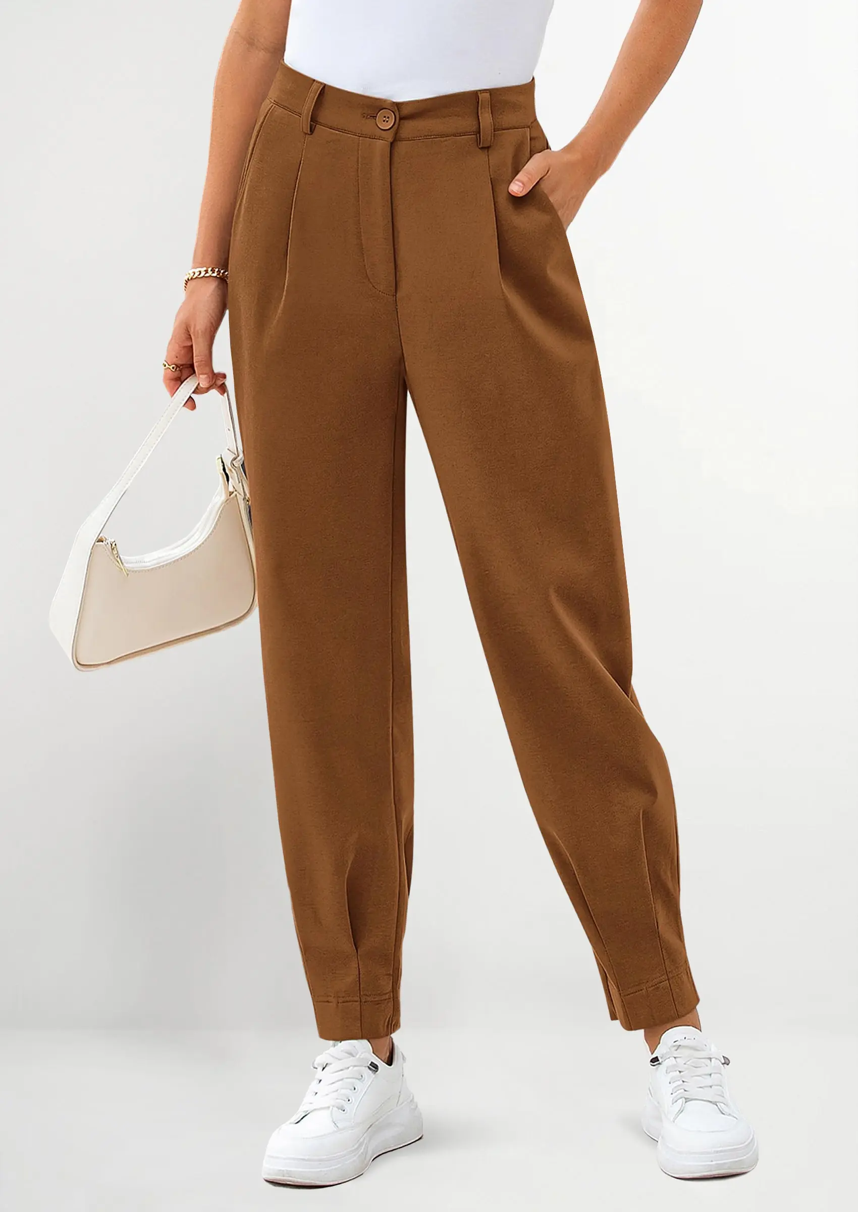 PRETTYGARDEN Womens Dress Pants Business Casual Trendy High Waisted Ankle Length Dressy Trousers Slacks Work Clothes - Image 27