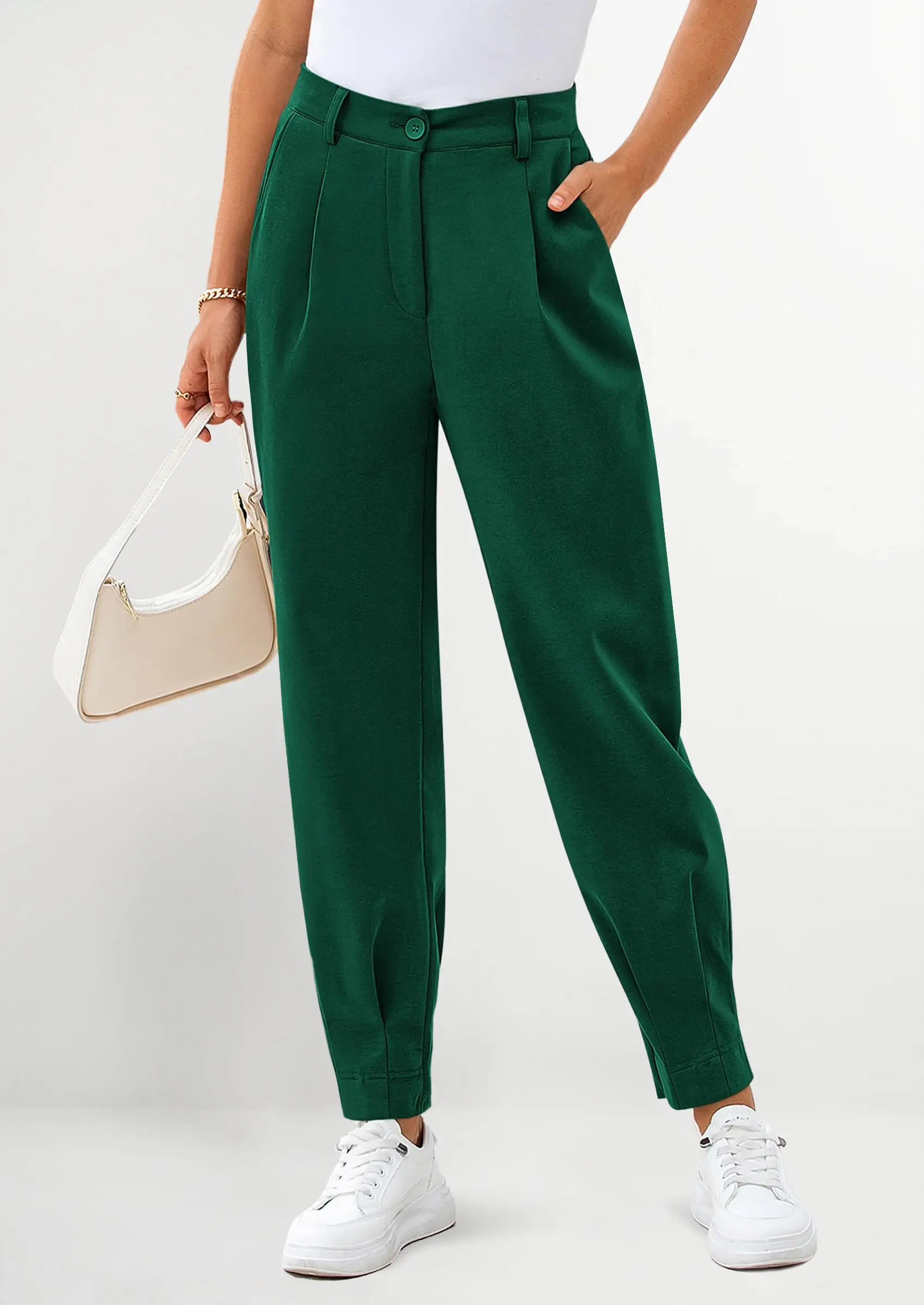 PRETTYGARDEN Womens Dress Pants Business Casual Trendy High Waisted Ankle Length Dressy Trousers Slacks Work Clothes - Image 39