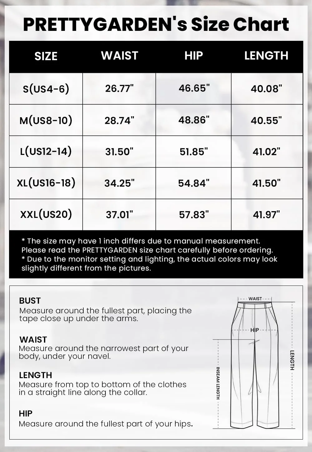 PRETTYGARDEN Women's Summer Wide Leg Palazzo Pants High Waisted Flowy Pockets Trendy Casual Lounge Boho Beach Trousers - Image 9
