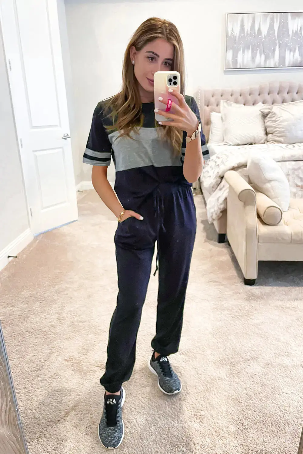 PRETTYGARDEN Women's Two Piece Lounge Sets Spring Summer Jogger Pants Vacation Outfits Travel Airplane Matching Clothes - Image 15
