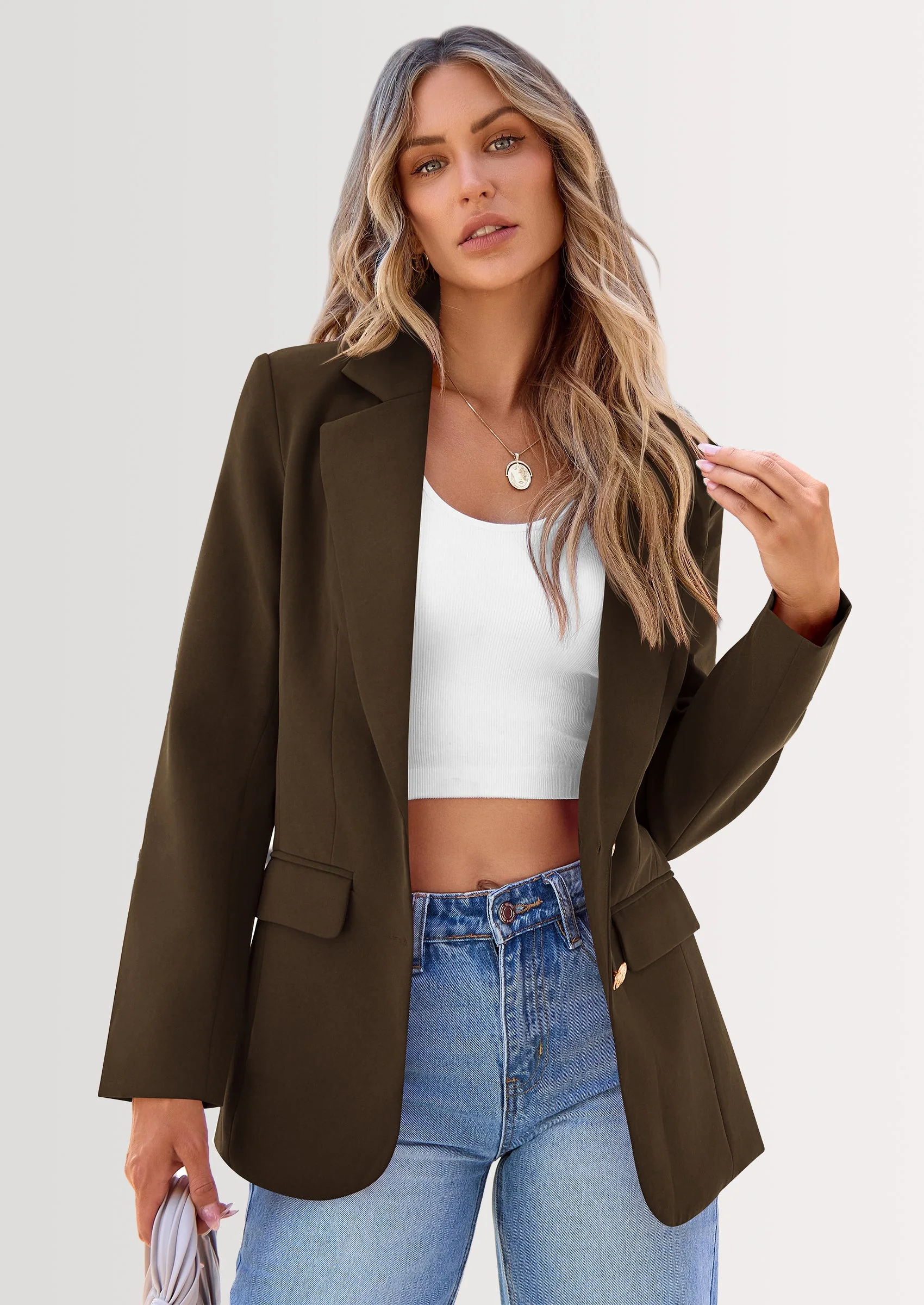 PRETTYGARDEN Women's Spring Fall Business Casual Blazers Long Sleeve Notch Lapel Trendy Work Office Blazer Jackets Outerwear - Image 26