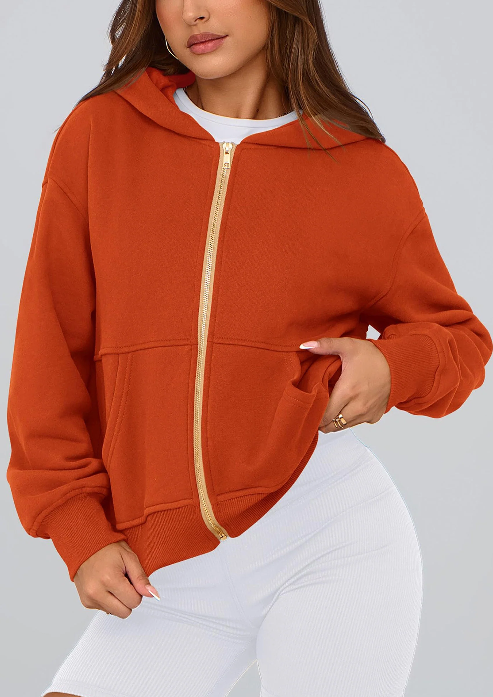 PRETTYGARDEN Hoodies For Women Sweatshirt Zip Up Hoodie Fall Fashion Trendy Long Sleeve Jackets Winter Clothing Outfits - Image 130