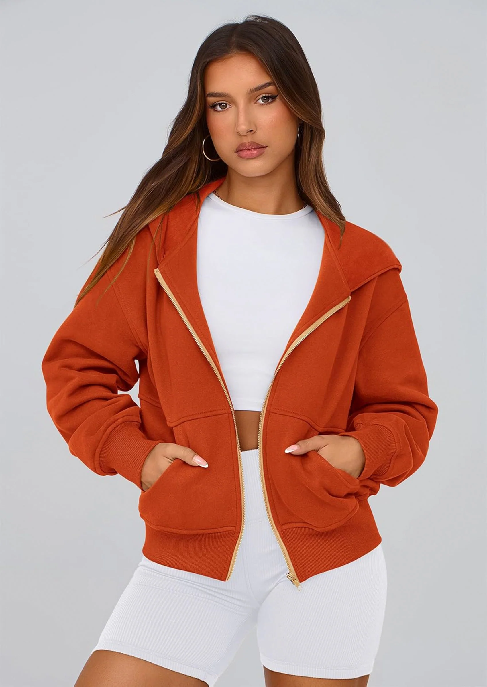 PRETTYGARDEN Hoodies For Women Sweatshirt Zip Up Hoodie Fall Fashion Trendy Long Sleeve Jackets Winter Clothing Outfits - Image 132