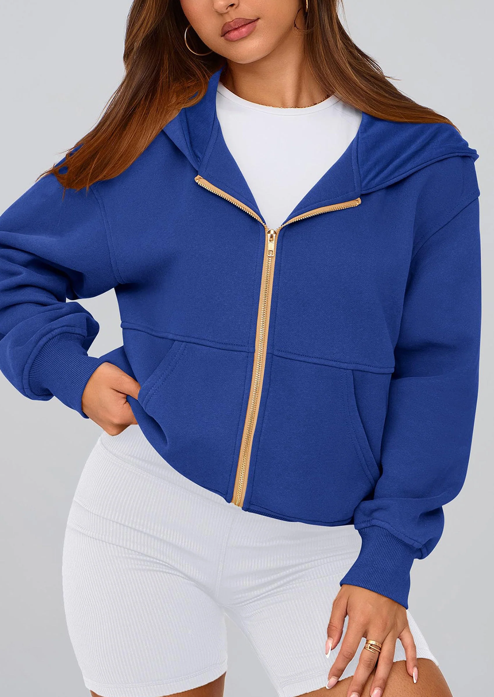 PRETTYGARDEN Hoodies For Women Sweatshirt Zip Up Hoodie Fall Fashion Trendy Long Sleeve Jackets Winter Clothing Outfits - Image 172