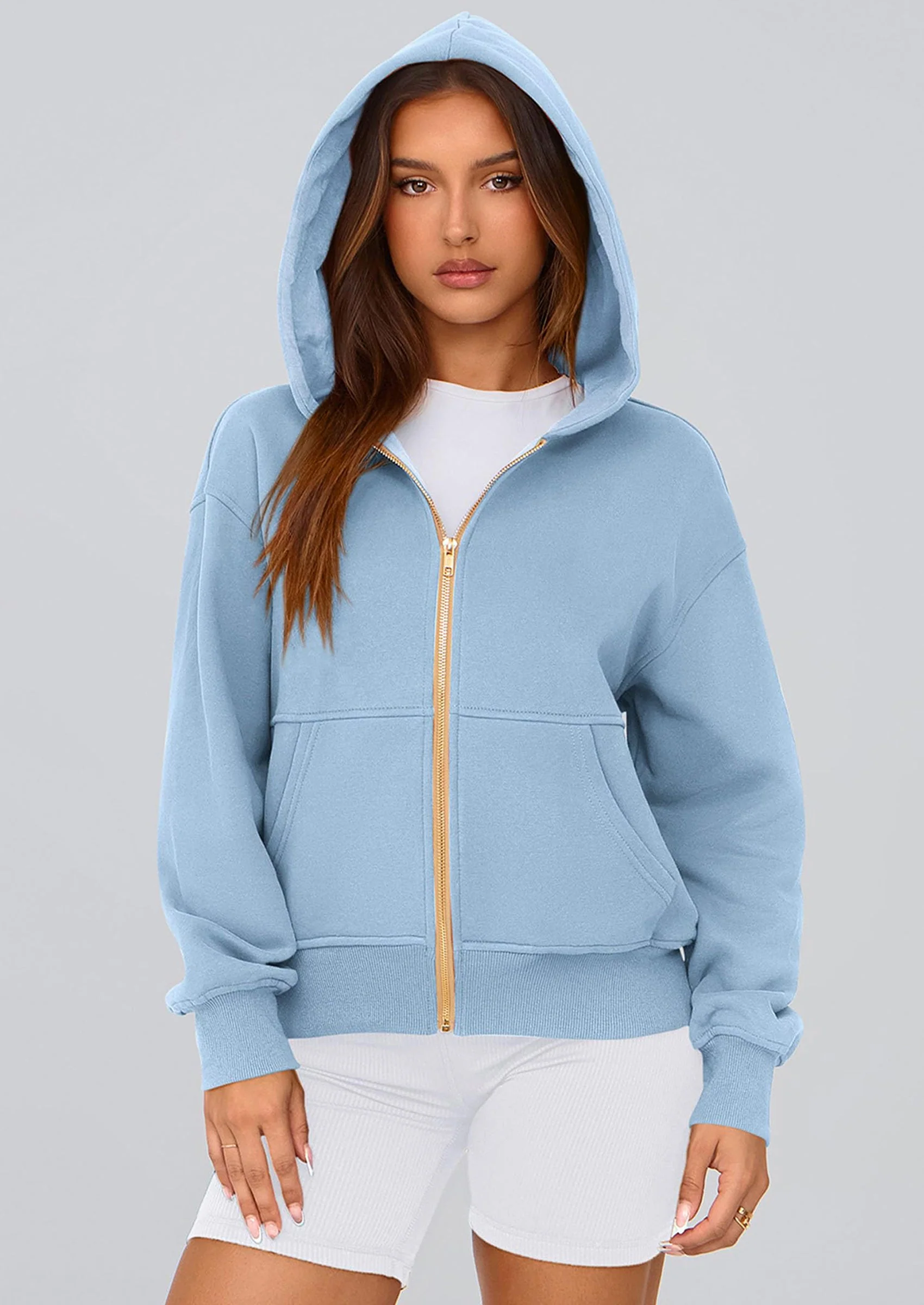 PRETTYGARDEN Hoodies For Women Sweatshirt Zip Up Hoodie Fall Fashion Trendy Long Sleeve Jackets Winter Clothing Outfits - Image 184