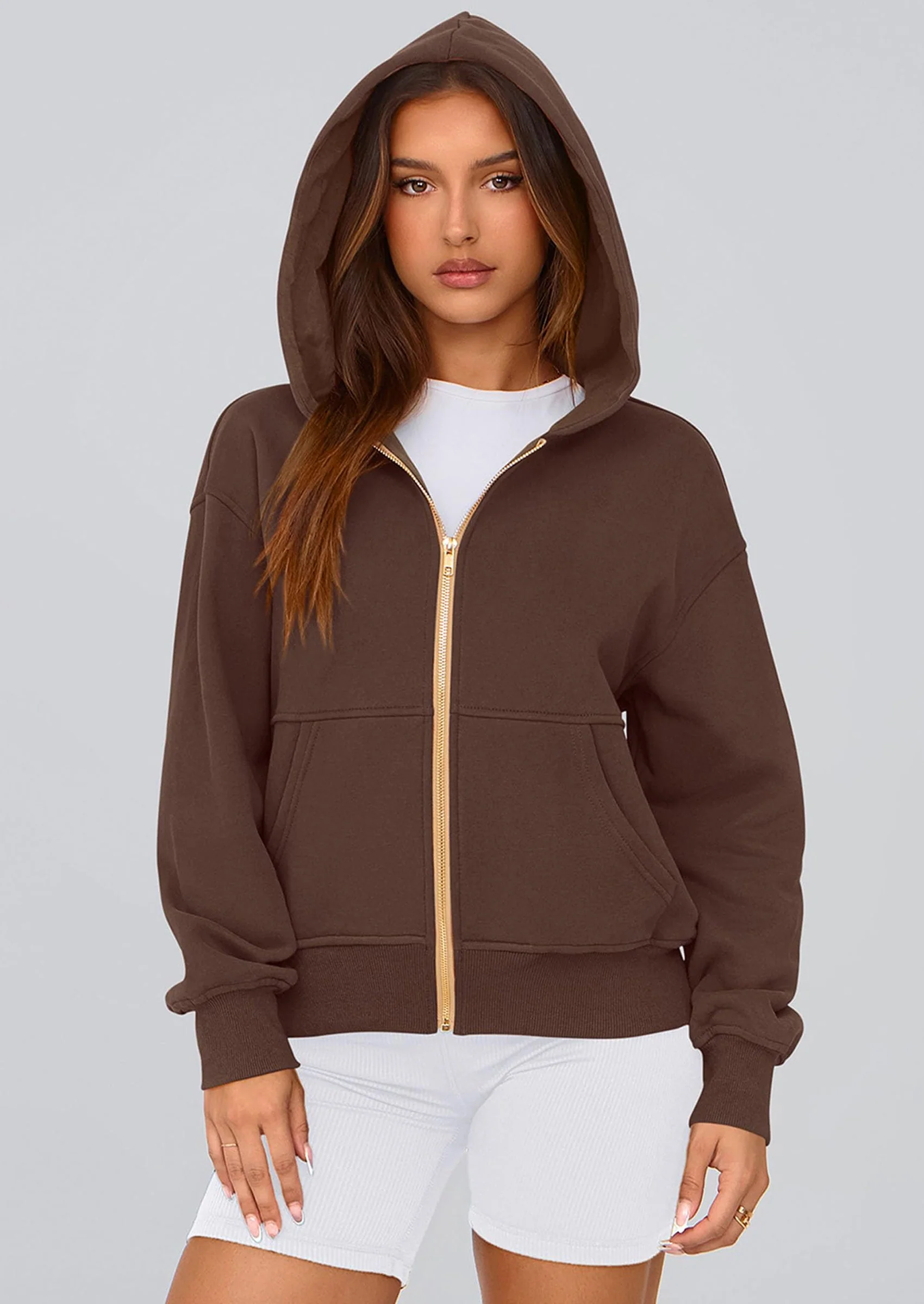 PRETTYGARDEN Hoodies For Women Sweatshirt Zip Up Hoodie Fall Fashion Trendy Long Sleeve Jackets Winter Clothing Outfits - Image 191