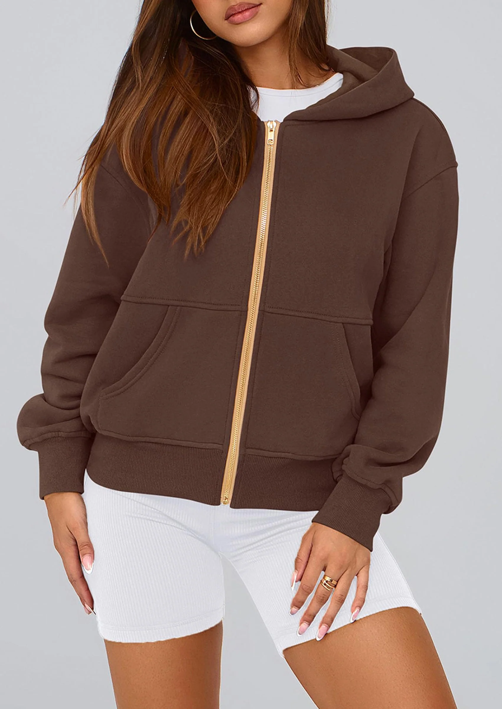 PRETTYGARDEN Hoodies For Women Sweatshirt Zip Up Hoodie Fall Fashion Trendy Long Sleeve Jackets Winter Clothing Outfits - Image 192
